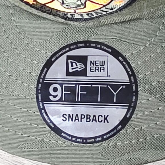 NEW Hunter Style CHICAGO BULLS Green Camo Orange Highlights Snapback Hat NewEra - Picture 8 of 13